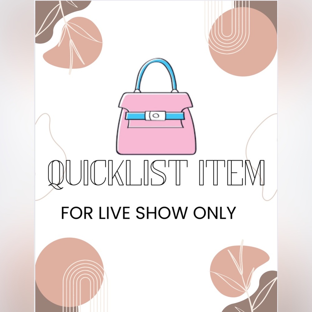 COPY - Quick list item FOR LIVE SHOW ONLY ! Sold as is! Call outs explained